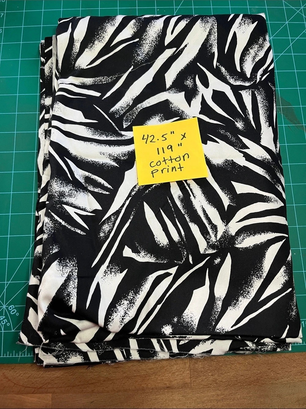 Black & White Printed Cotyon Fabric